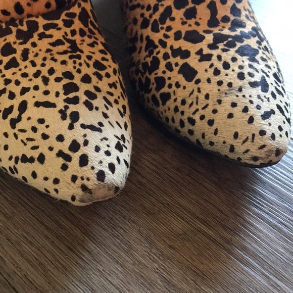 Matisse Teddy Ankle Cowhide Wedge Booties sz7.5 - Picture 7 of 15